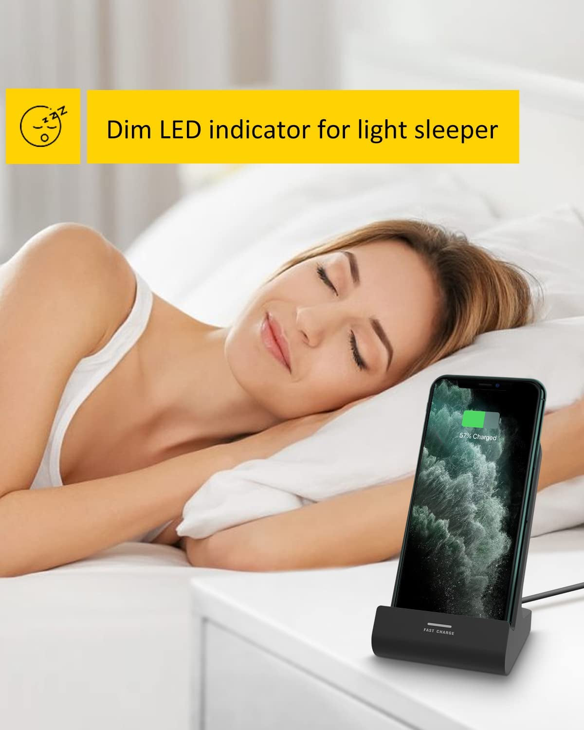 Oinmely Z1 Wireless Charger Wireless Phone Charger Stand 10W Max Compatible with Apple Iphone 14 13 12/12 Pro Max/ 11Pro/11Pro Max/Xr/Xs Max/Xs/X/8/8Plus, Samsung Galaxy  OINMELY   