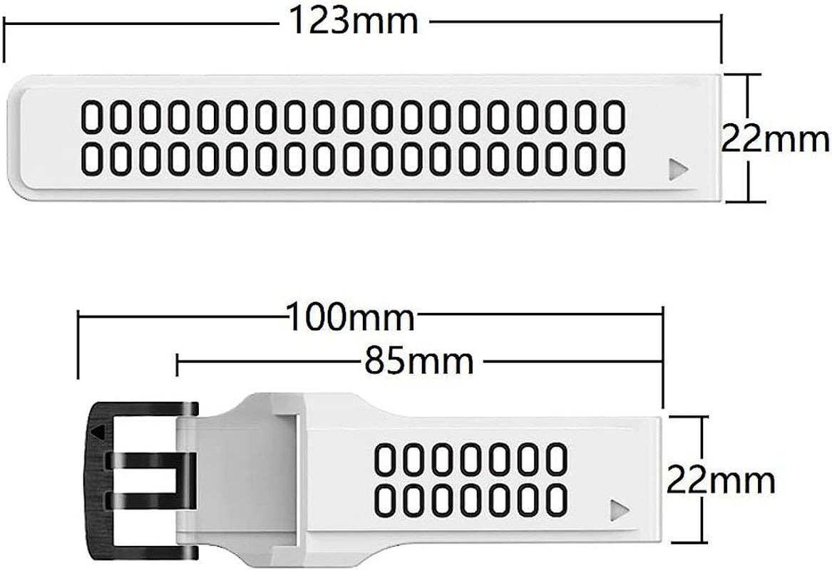 REYDA Silicone Band Compatible for Garmin Fenix 7/6/6 Pro/5/5 Plus, Soft Breathable Silicone Metal Bracelet Sport Wristband Replacement Band for Garmin Forerunner 935/945/955/965/Approach S60/S62  REYDA   