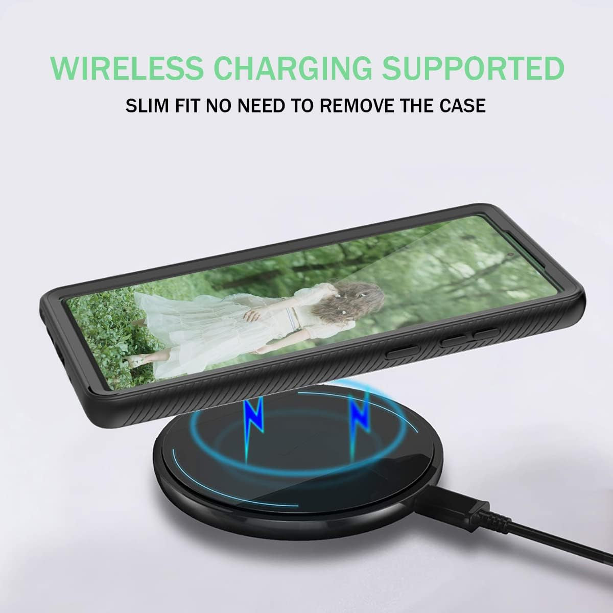 Note 20 Case, Samsung Galaxy Note 20 Case,Fingic Built in Screen Protector Full Body Protection Hard Shell Soft TPU Bumper Shockproof Rugged Protective Cover for Samsung Galaxy Note 20 5G 2020 (Clear)  Fingic   