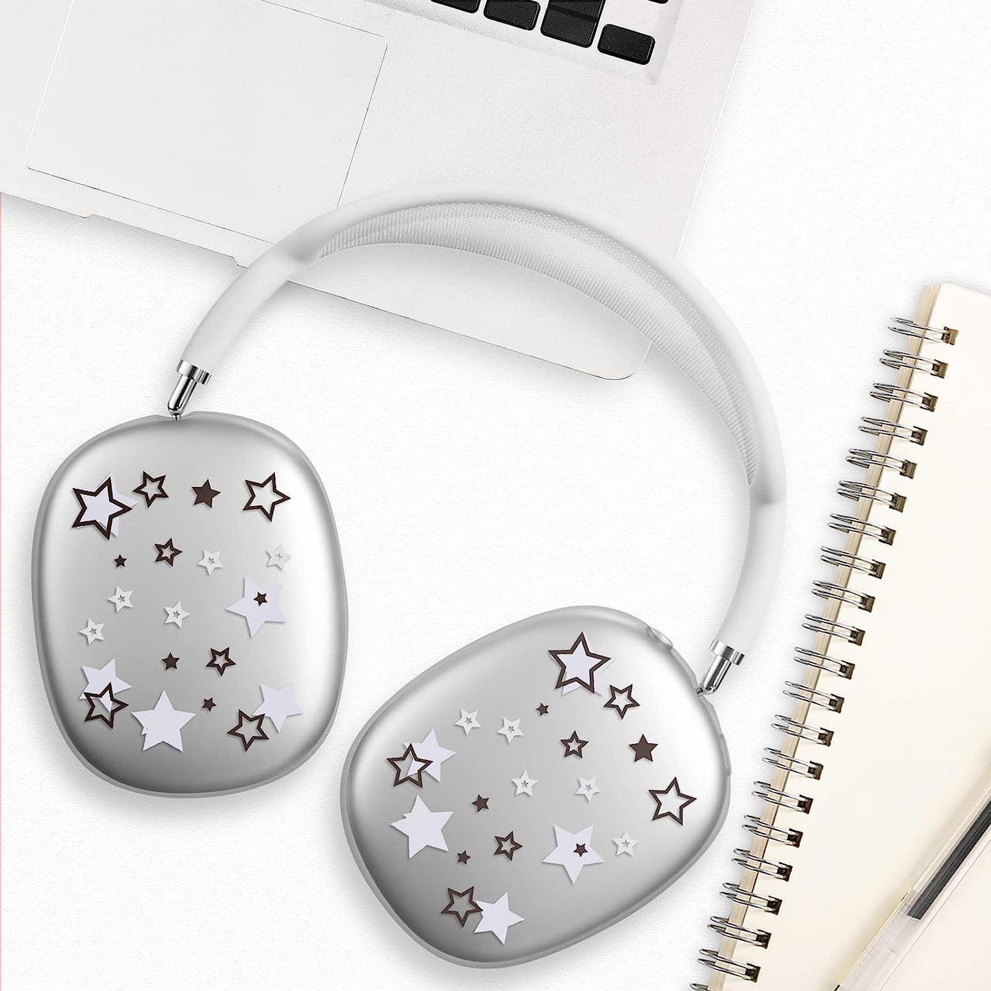 AIIEKZ Case Cover for Airpods Max, Painted Soft TPU Anti-Scratch Protective Ear Cups Case for Apple Airpods Max Headphones (Stars)  AIIEKZ   