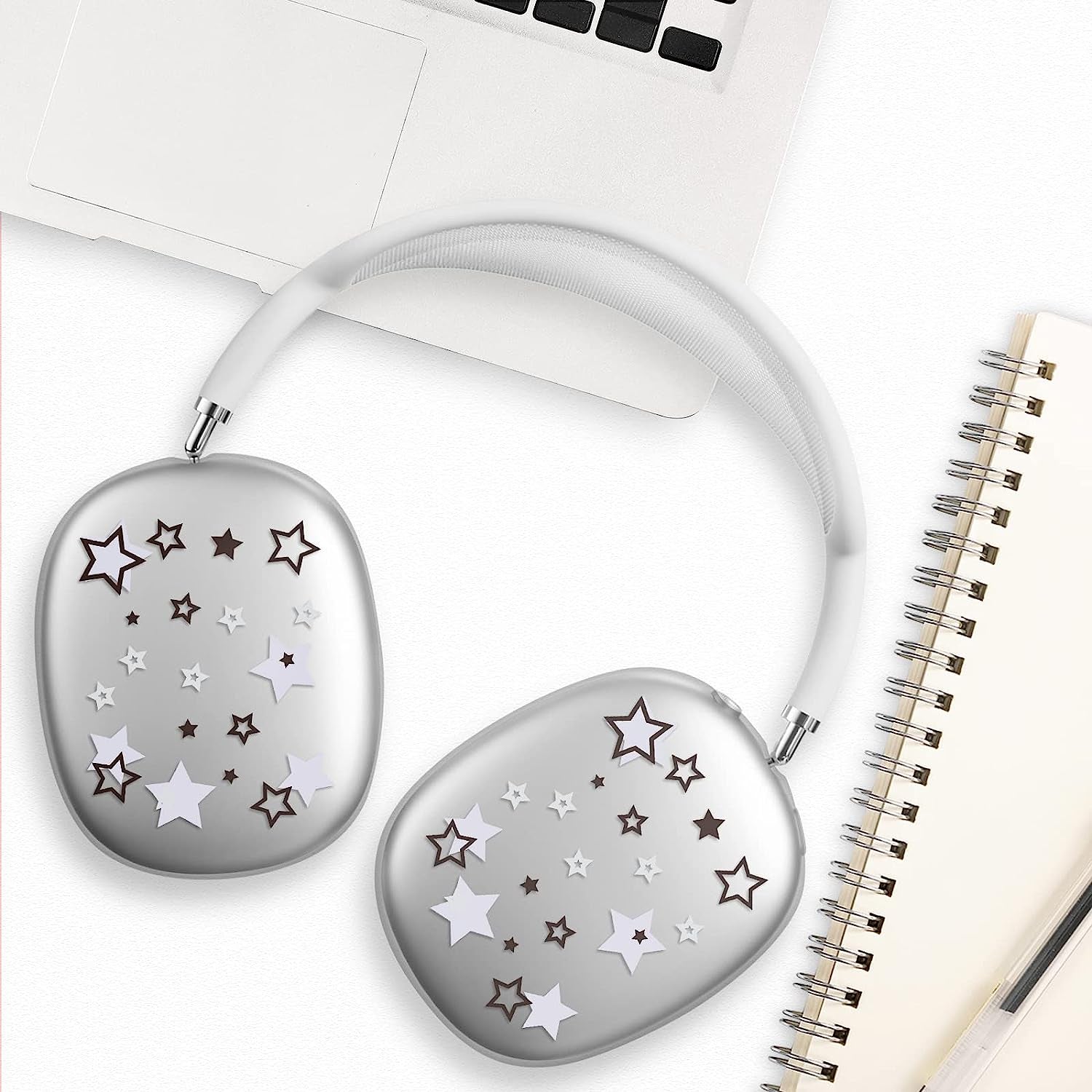 AIIEKZ Case Cover for Airpods Max, Painted Soft TPU Anti-Scratch Protective Ear Cups Case for Apple Airpods Max Headphones (Stars)  AIIEKZ   