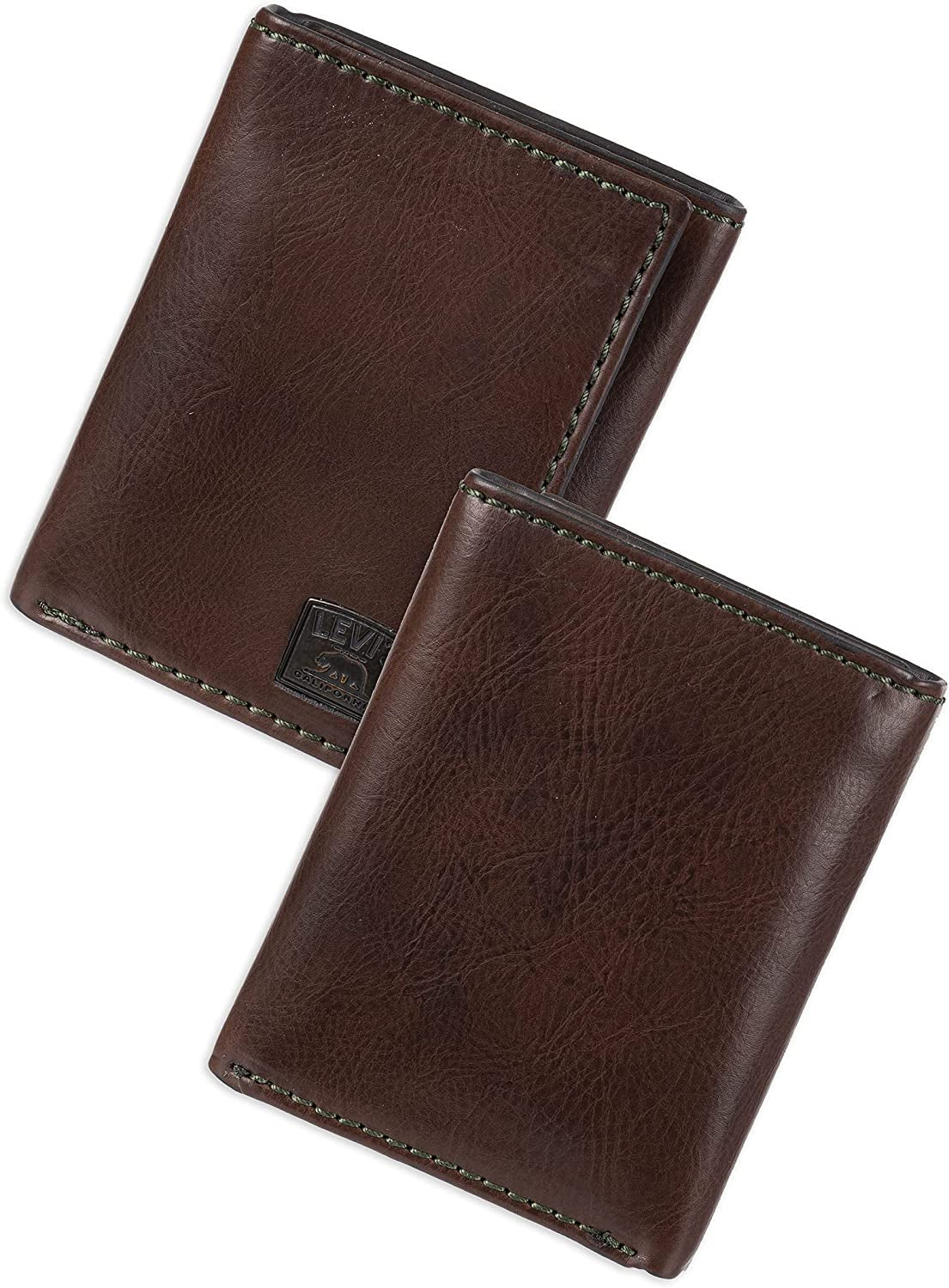 Levi'S Men'S Sleek and Slim Trifold Minimalist Wallet  Levi's   