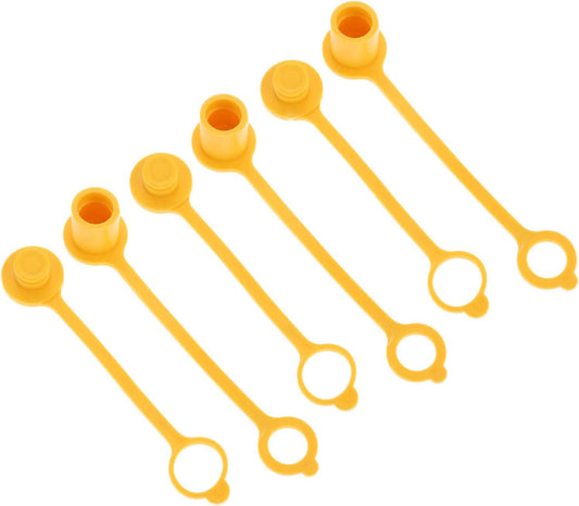 Aupoko 3 Pack Propane Natural LP Gas Dust Cap Plug Cover, 1/4'' Gas Quick Disconnect Connect Rubber Dust Cap and Plug  Aupoko   