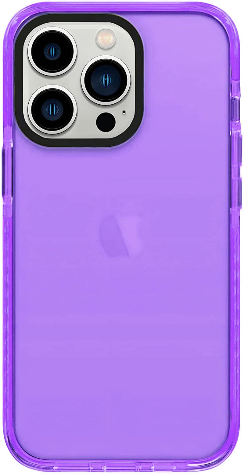 Neon Clear Iphone 14 Pro Max Case, Vibrant 80S Design, Camera Protector, Soft Silicone Shockproof - 6.7Inch  Simapu   
