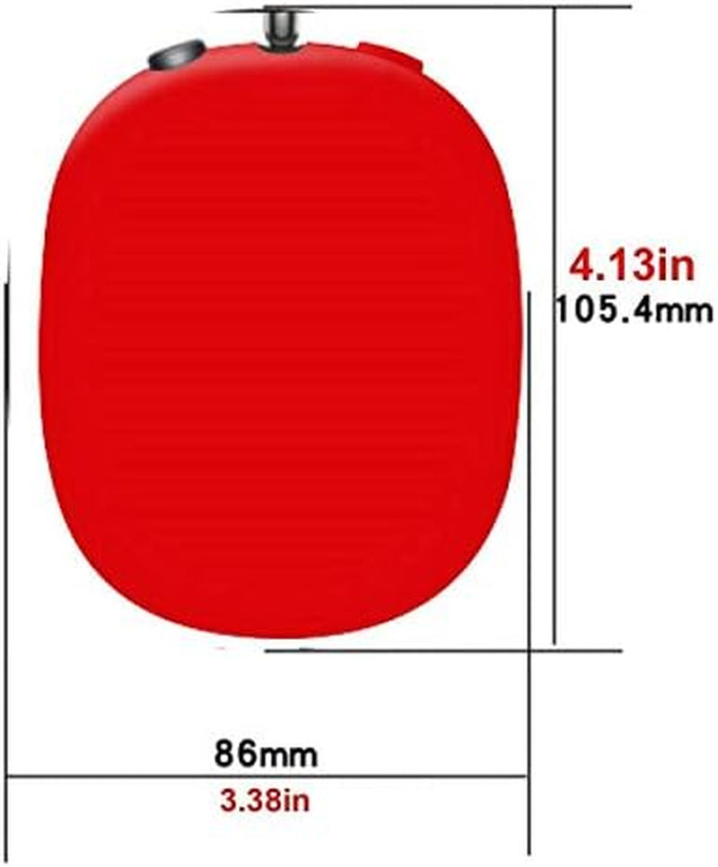 Zotech Silicone Protective Cover, Soft Earcup Cushions Case for Airpods Max (Red)  Zotech   