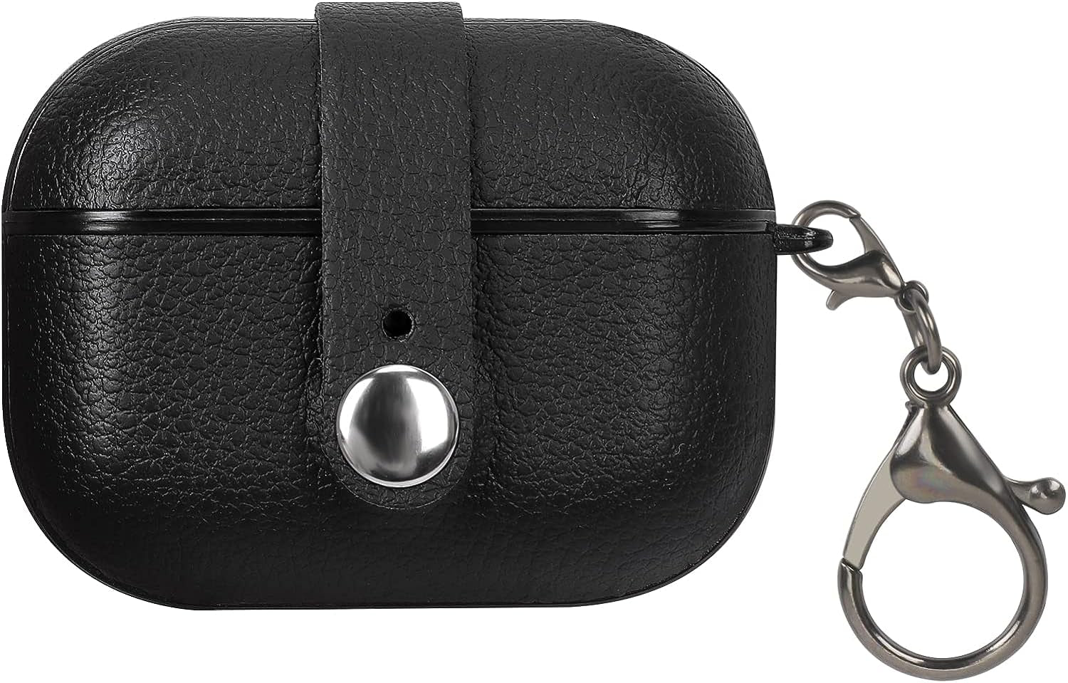 FYY Designed for Airpods Pro Case, [Tote Bag Design] Premium PU Leather Cute Protective Shockproof Bag Cover with Buckles Rhinestones Compatiable with Wireless Charging for Girls Teens Women Pink  GUANGZHOU WENYI COMMUNICATION EQIPMENT CO.,LTD B-Black AirPods 3 