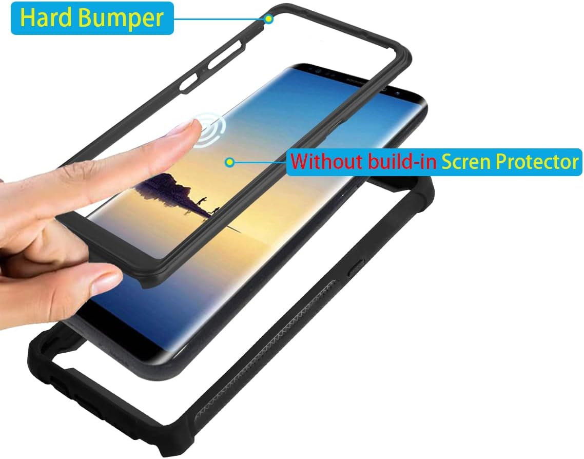 Asuwish Phone Case for LG G8 Thinq Cover Rugged Shockproof Hard Drop Proof Full Body Protective Heavy Duty Hybrid Dual Layer Cell Accessories LGG8 Thin Q G 8 LG8 G8Thinq Lgg8Thinq 8G Women Men Black  Asuwish   