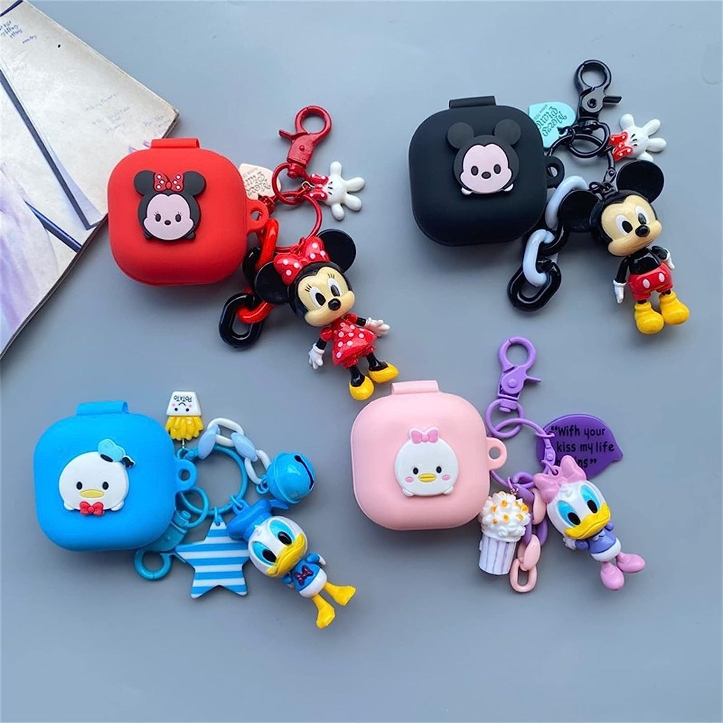 CASEVERSE Cases for Samsung Galaxy Buds2 Pro/Buds 2/Buds Pro/Buds Live with Pendant, Cute Silicone Anime Cartoon Shockproof Cover for Girls Boys Teens  CASEVERSE   