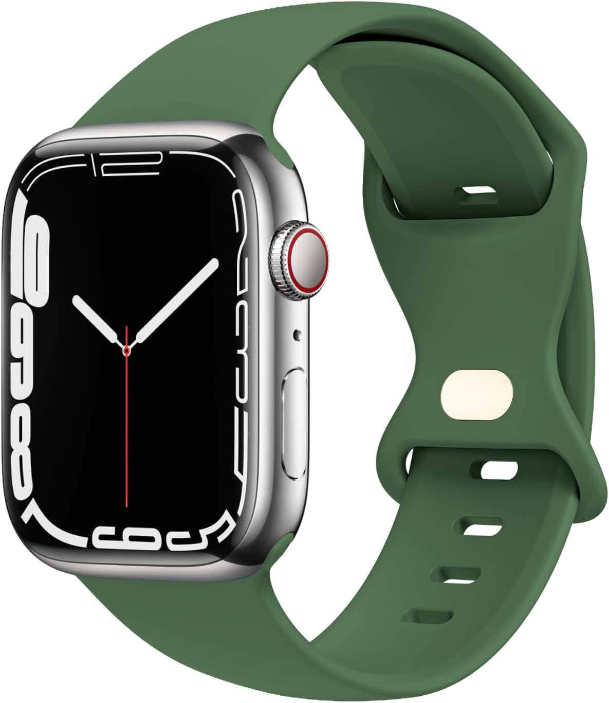 STG Sport Watch Band Compatible with Apple Watch Band 38Mm 40Mm 41Mm 42Mm 44Mm 45Mm 49Mm S/M M/L for Women/Men Waterproof Soft Silicone Replacement Strap Accessories for Iwatch Ultra SE Series 8/7/6/5/4/3/2/1 (38Mm/40Mm/41Mm S/M, Clover)  STG   