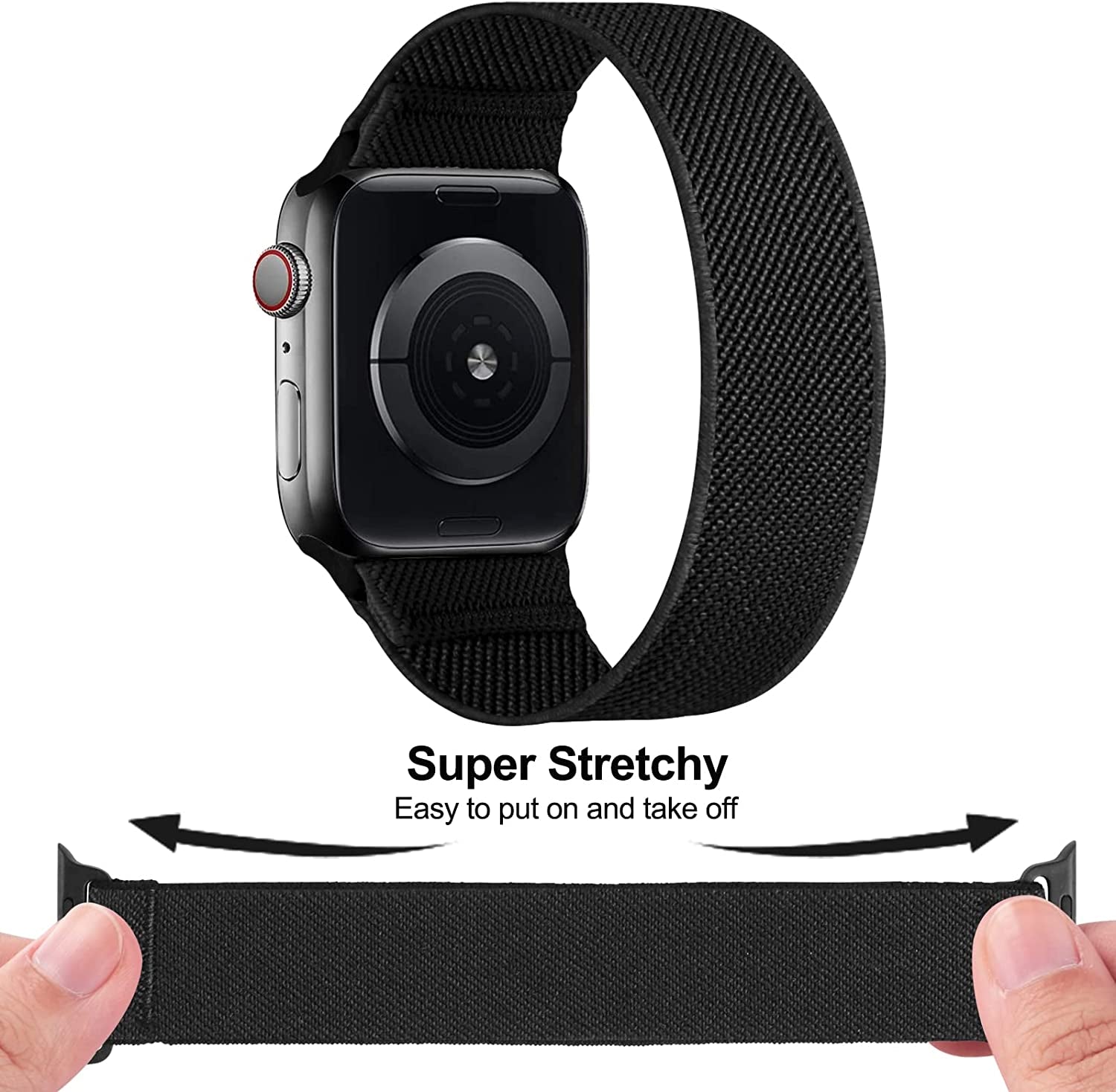 HILIMINY 10 Pack Stretchy Solo Loop Bands Compatible with Apple Watch 38Mm 40Mm 41Mm 42Mm 44Mm 45Mm 49Mm Men Women, Braided Elastic Nylon Sport No Buckles Straps for Iwatch Ultra SE Series 8 7 6 5 4 3 2 1  HILIMNY   