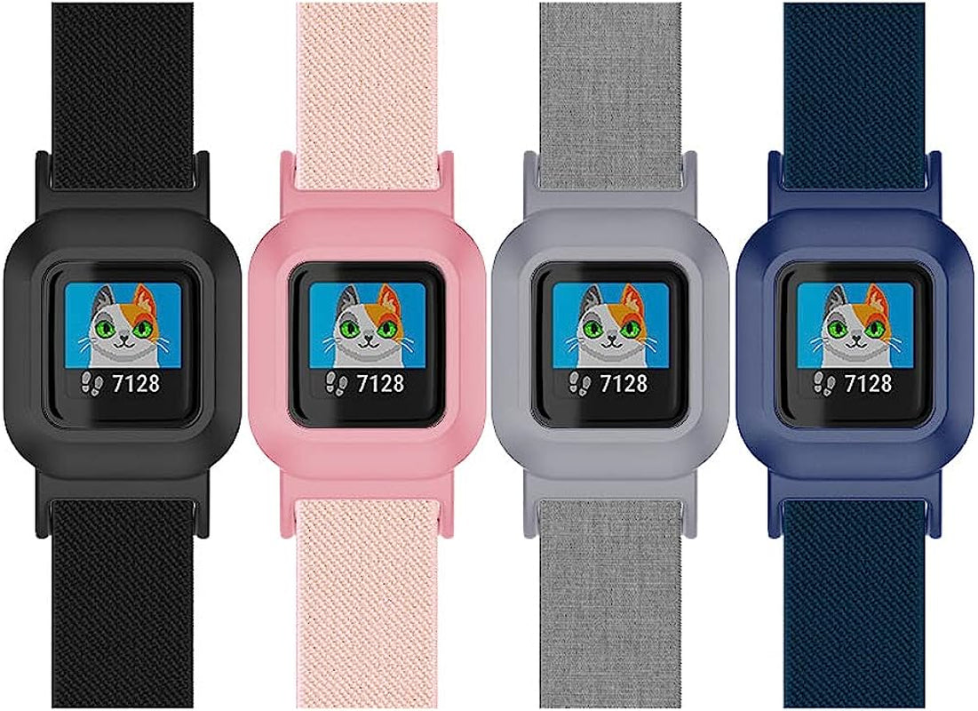 C2D JOY Stretchy Loop Nylon Strap Compatible with Garmin Vivofit Jr 3 Bands Watch Adjustable Elastic Sport Wristband  C2D JOY   