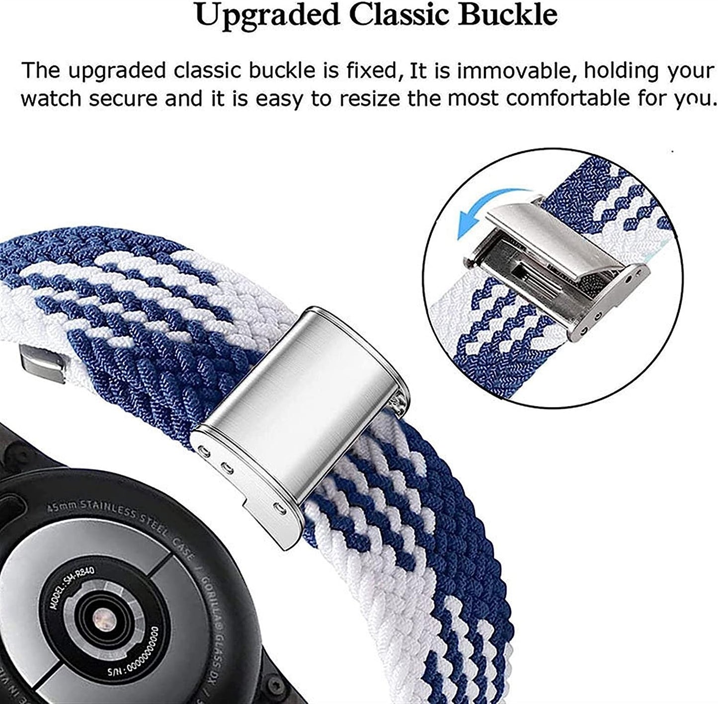 GQMYOK Braided Nylon Watchbands for Garmin Quickfit Watch Band 22Mm  GQMYOK   