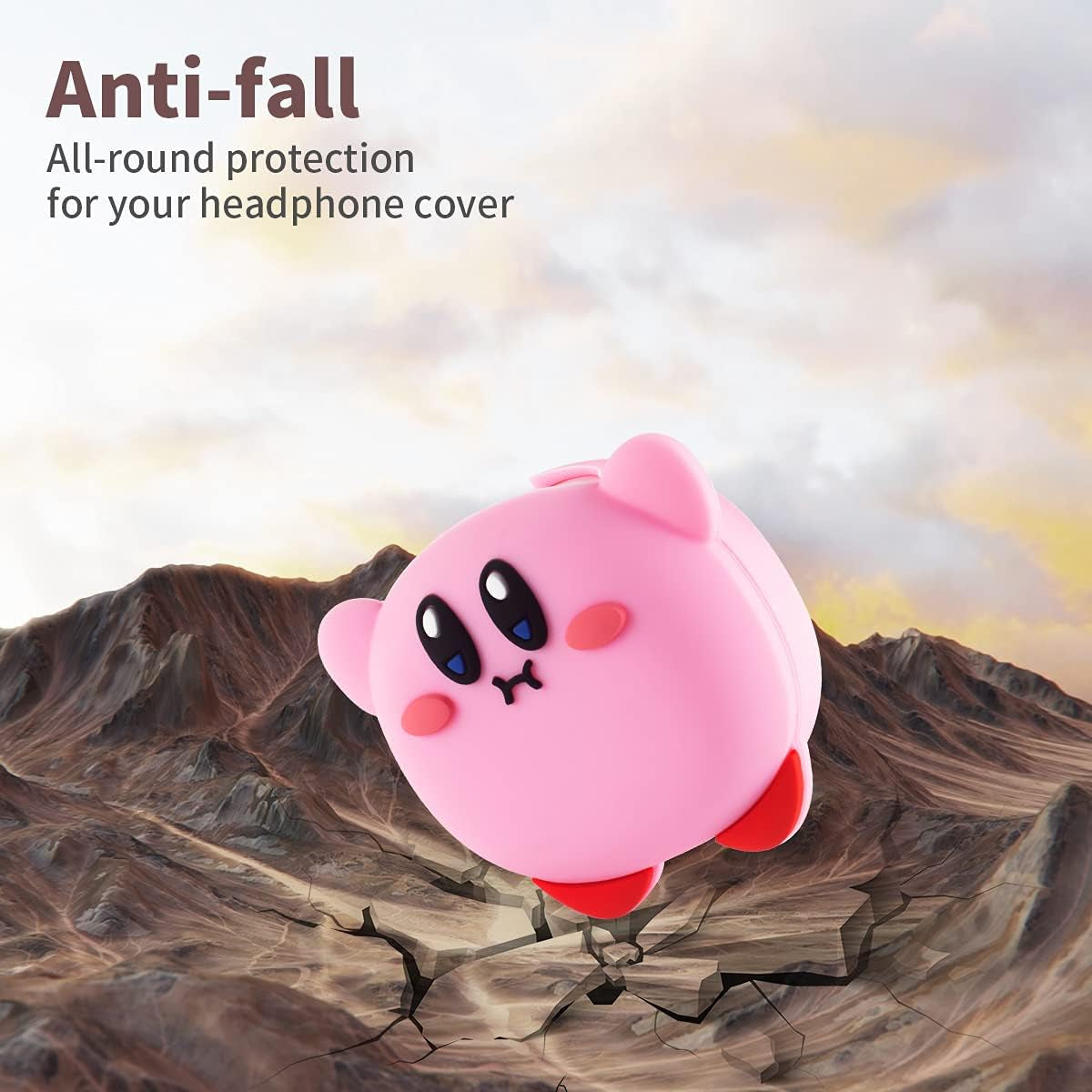 [2 Pack] TOLUOHU Compatible with Samsung Galaxy Buds 2Pro(2022)/Galaxy Buds 2/Galaxy Buds Pro/Galaxy Buds Live Case, 3D Cute Cartoon Soft Silicone for Girls Boys Kids Teens Women(Kirby+Brown Raccoon)  TOLUOHU   