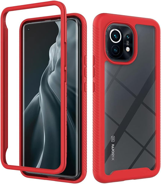 Case for Xiaomi Mi 11 Case Cover,Anti-Fall and Shock-Absorbing Protective Cover Case for Xiaomi Mi 11 5G M2011K2C M2011K2G Case Red  QiongNi   