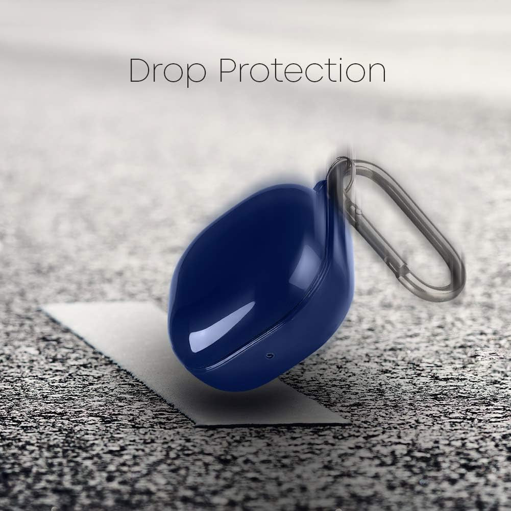 Goospery Designed for Galaxy Buds 2 Case/Galaxy Buds Pro Case/Galaxy Buds Live Case Soft TPU Shockproof Protective Cover for Samsung Earbuds with Keychain (Navy Blue)  GOOSPERY   