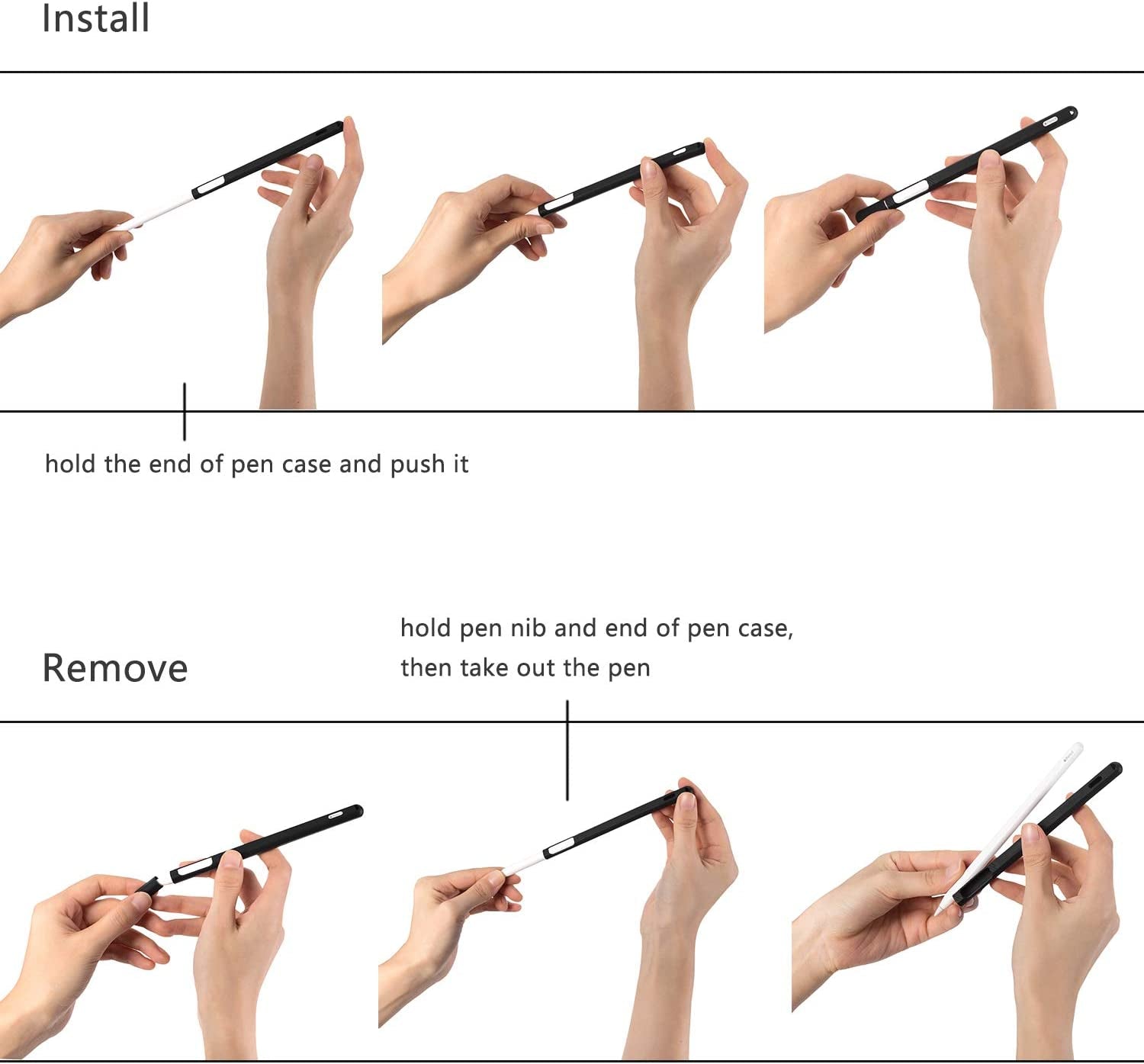 TICARVE Case for Apple Pencil Holder for Apple Pencil Sleeve for Apple Pencil 2Nd Generation Case Compatible with Ipad Pro 2018 Magnetic Skin for Apple Pencil 2 Case Pink  TICARVE   