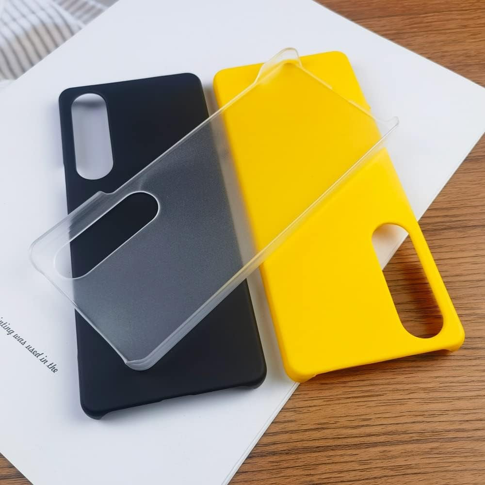 Ultra-Thin Smooth Matte PC Case for Sony Xperia Xp 1 10 V 1V 10V Anti-Fingerprint Hard Protective Back Cover (Transparent,Xperia 1 V)  HANPINYOU   