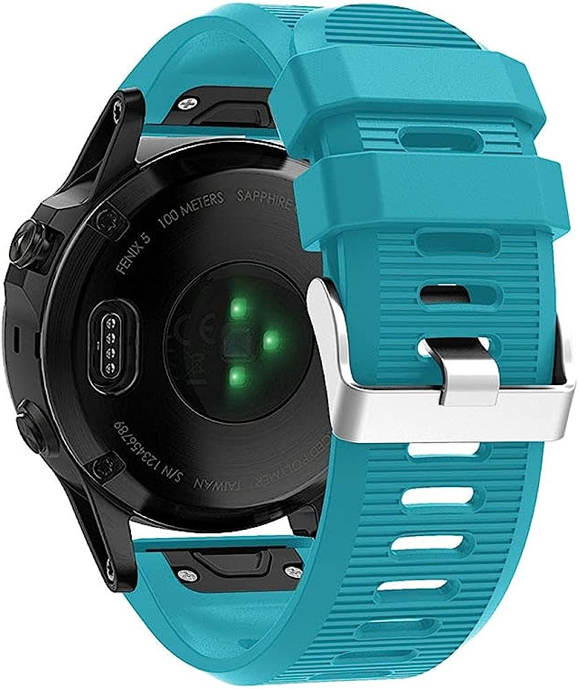 KOSSMA 26Mm Width Outdoor Sport Silicone Replacement Watch Strap for Garmin Fenix 5X plus 6X Pro 3 HR Band Wristband Watchband Bracelet  KOSSMA E 26mm For Tactix Delta 