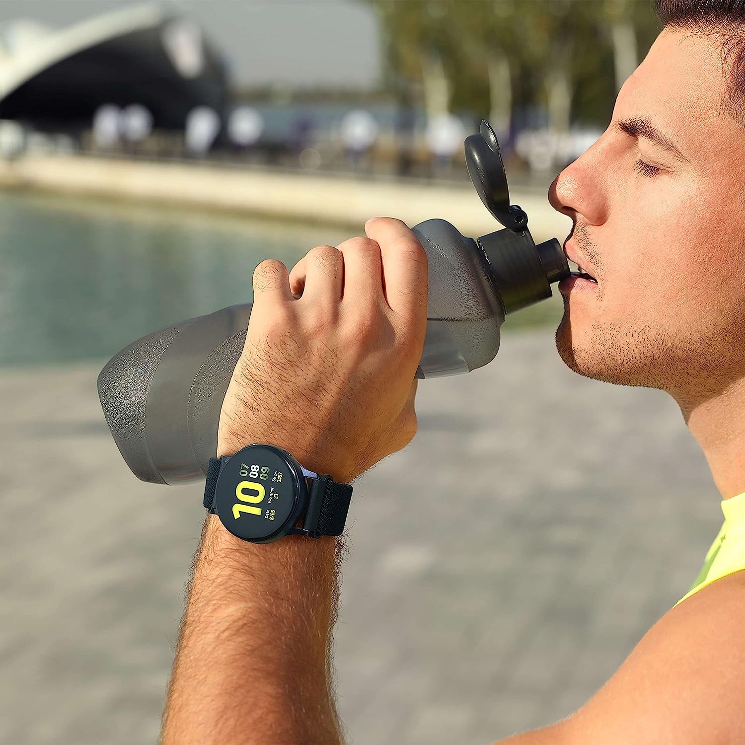 XRHWW 5 Pack 20Mm Stretchy Nylon Loop Watch Bands Compatible with Samsung Galaxy Watch Active 2 44Mm 40Mm/Active 40Mm/Galaxy Watch 3 41Mm/Galaxy Watch 42Mm/Galaxy Watch 4 44Mm 40Mm/Galaxy Watch 5 44Mm 40Mm/Pro 45Mm  XRHWW   