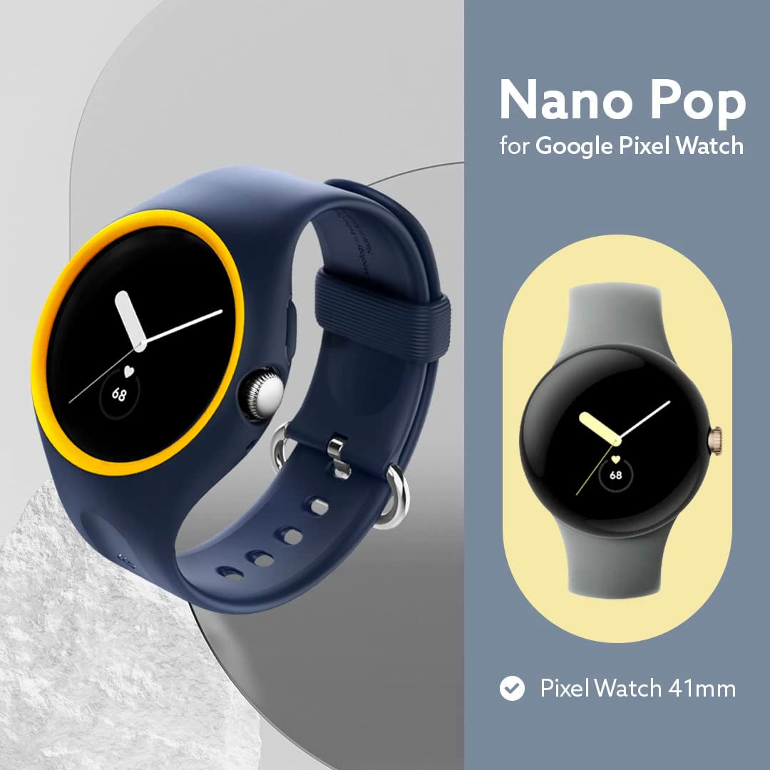 Caseology Nano Pop [Band with Case] Designed for Google Pixel Watch Case for Pixel Watch Band (2022) - Blueberry Navy  Spigen   