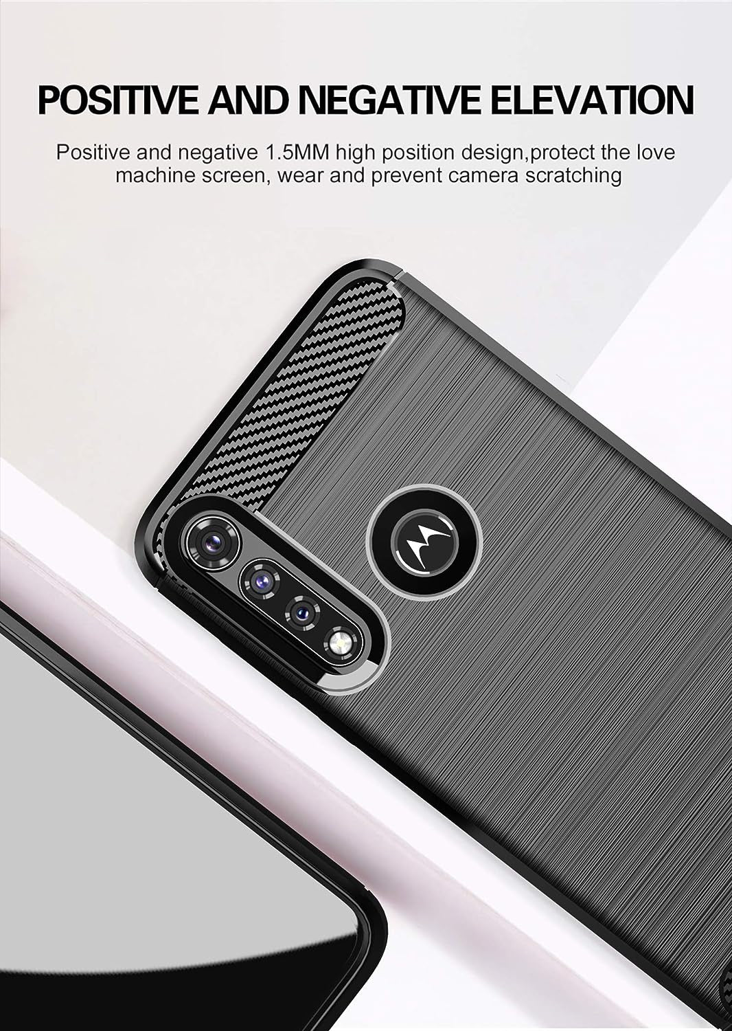 M MAIKEZI for Moto G Power 2020 Case, Motorola G Power Case 2020 with HD Screen Protector, Soft TPU Slim Fashion Non-Slip Protective Phone Case Cover for Motorola Moto G Power 2020 (Black Brushed TPU)  JINZHI Inc   