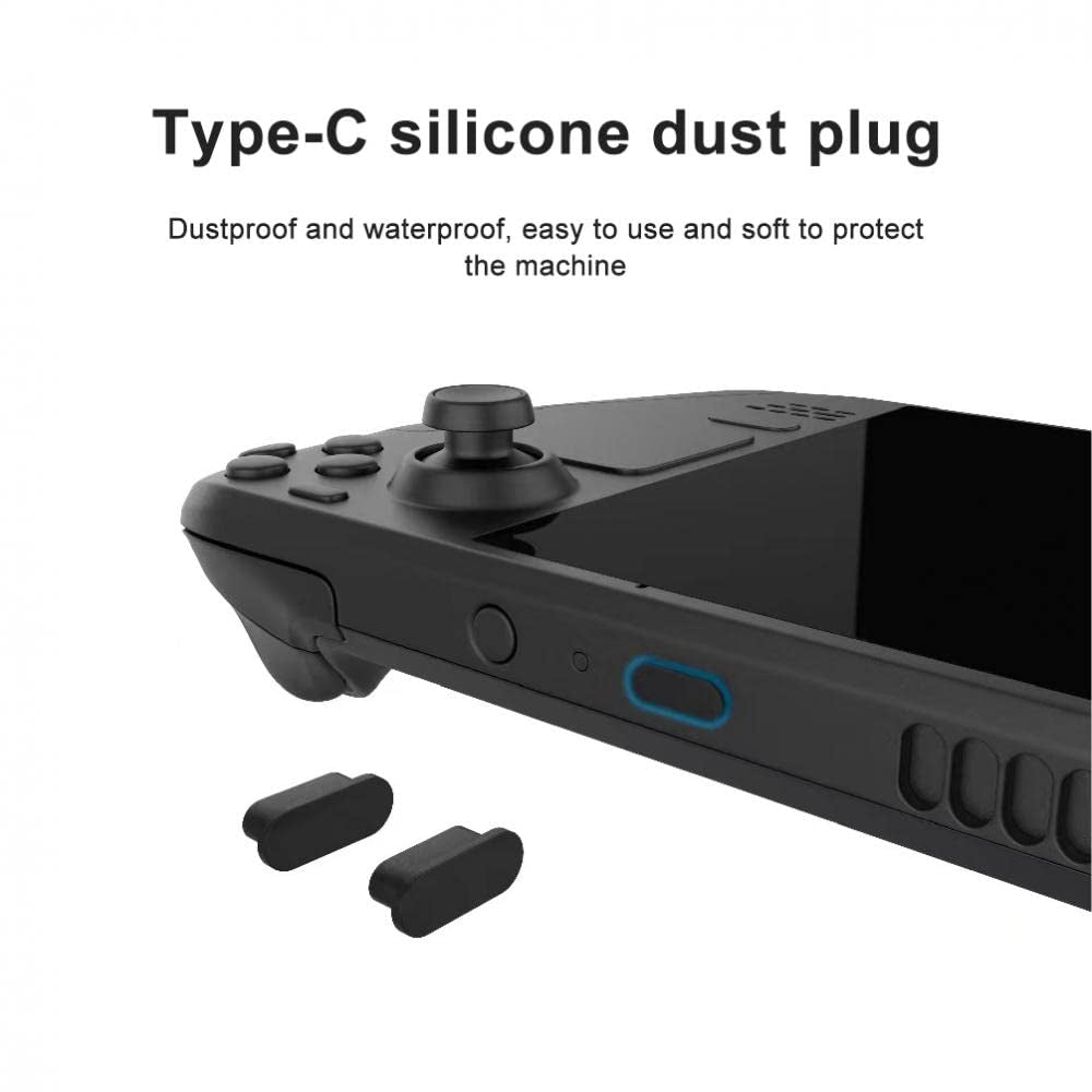 TGDPLUE Protect Skin Set for Steam Deck with Touch Pads Skins,Auxilliary Buttons Skin,4 Thump Grip Caps,Rubber Dust Plugs  TGDPLUE   