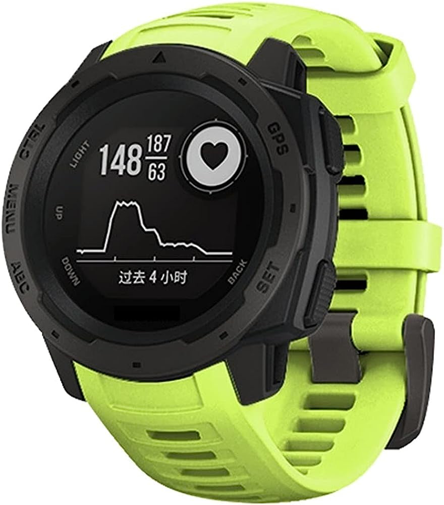 KGDHB Sports Silicone Strap for Garmin Instinct Watchband Replacement 22MM Watch Band for Garmin Instinct Esports/Tide/Solar Bracelet  KGDHB P For Instinct Tide 