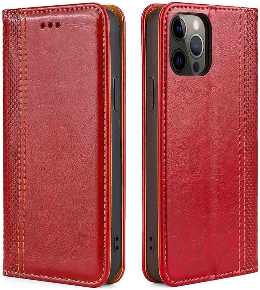 Mojiery Phone Cover Wallet Folio Case for LG G7 THINQ, Premium PU Leather Slim Fit Cover for G7 THINQ, 1 Card Slot, Exact Cutouts, Black  MojieRy Red Lg W30 