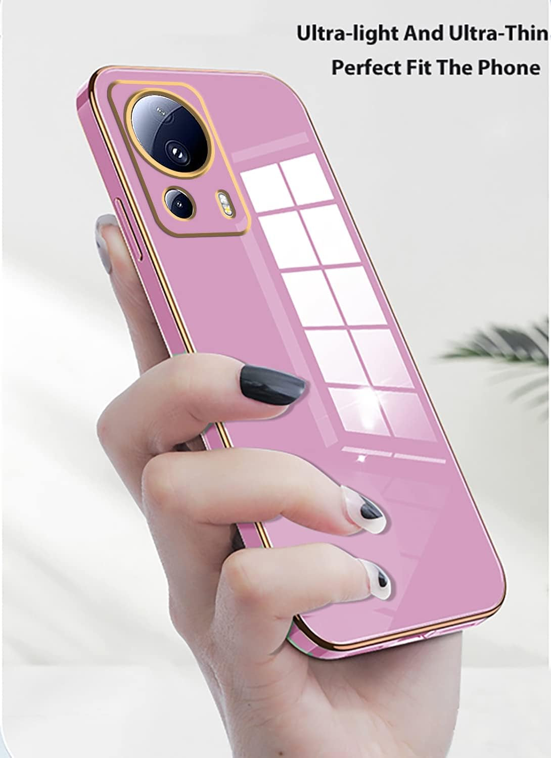 Jancyu Compatible with Xiaomi 13 Lite Case Silicone White, Slim Xiaomi 13 Lite Pro Phone Case Protective Cover Shockproof for Women Girls (Pink)  Jancyu   