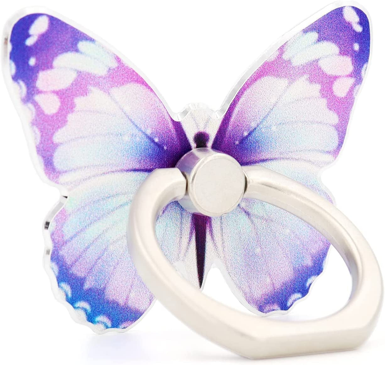 Butterfly Cell Phone Ring Holder Finger Ring Grip Stand 360° Rotation 180° Flip Universal Kickstand Compatible with All Smartphones  LaMignonne   