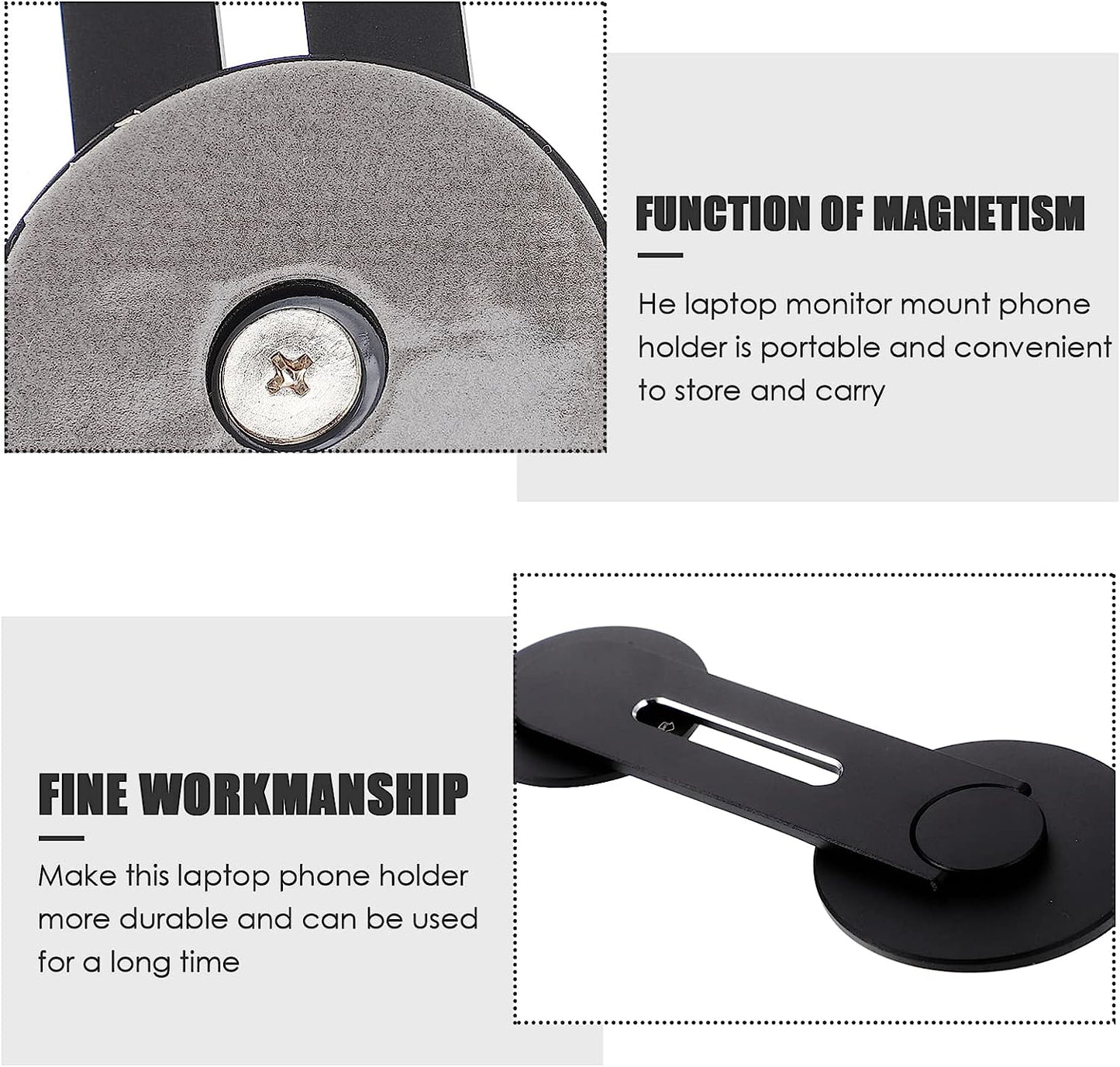 UKCOCO Car Accessories Car Accessories Car Accessories Magnetic Phone Holder for Laptop Adjustable Phone Monitor Side Mount for Car Car Phone Holder Car Phone Holder Mount Car Phone Holder Mount  UKCOCO   