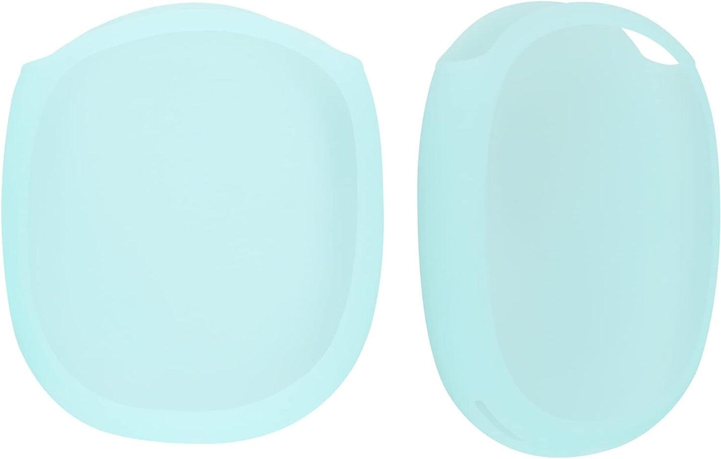 Kwmobile Glow in the Dark Covers Compatible with Apple Airpods Max (Set of 2) - Ear Cup Cover - Light Blue  KW-Commerce   