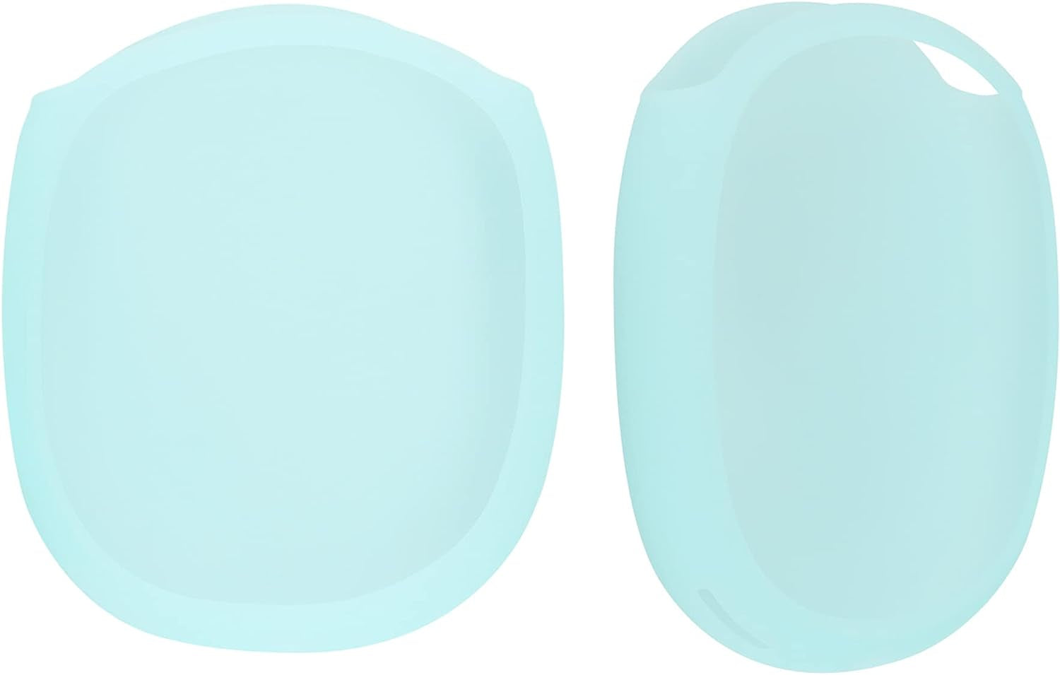 Kwmobile Glow in the Dark Covers Compatible with Apple Airpods Max (Set of 2) - Ear Cup Cover - Light Blue  KW-Commerce   