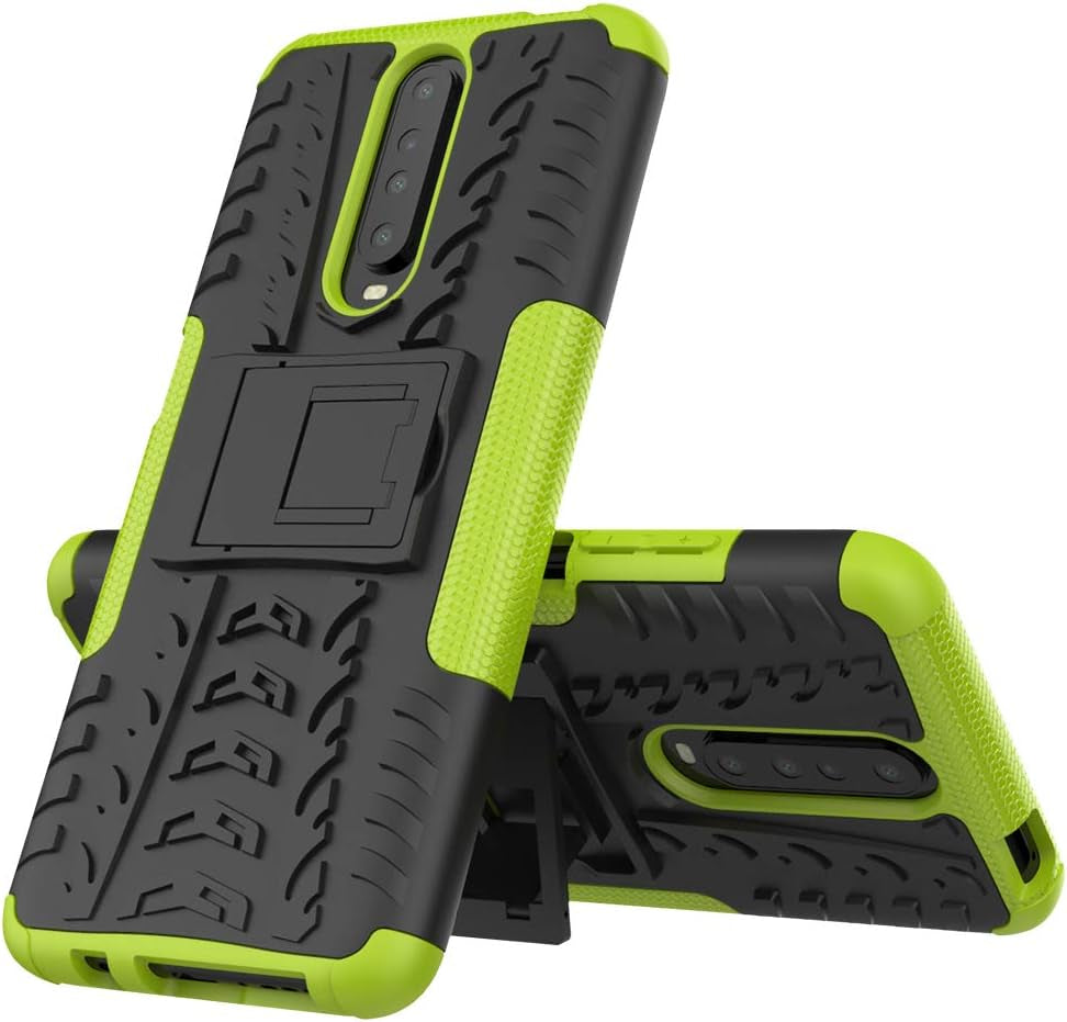 Wentian Xiaomi Redmi K30 / Poco X2 Case, Caseexpert® Heavy Duty Shockproof Rugged Impact Armor Hybrid Kickstand Protective Cover Case for Xiaomi Redmi K30 / K30 Pro/Poco X2 Green  CaseExpert   