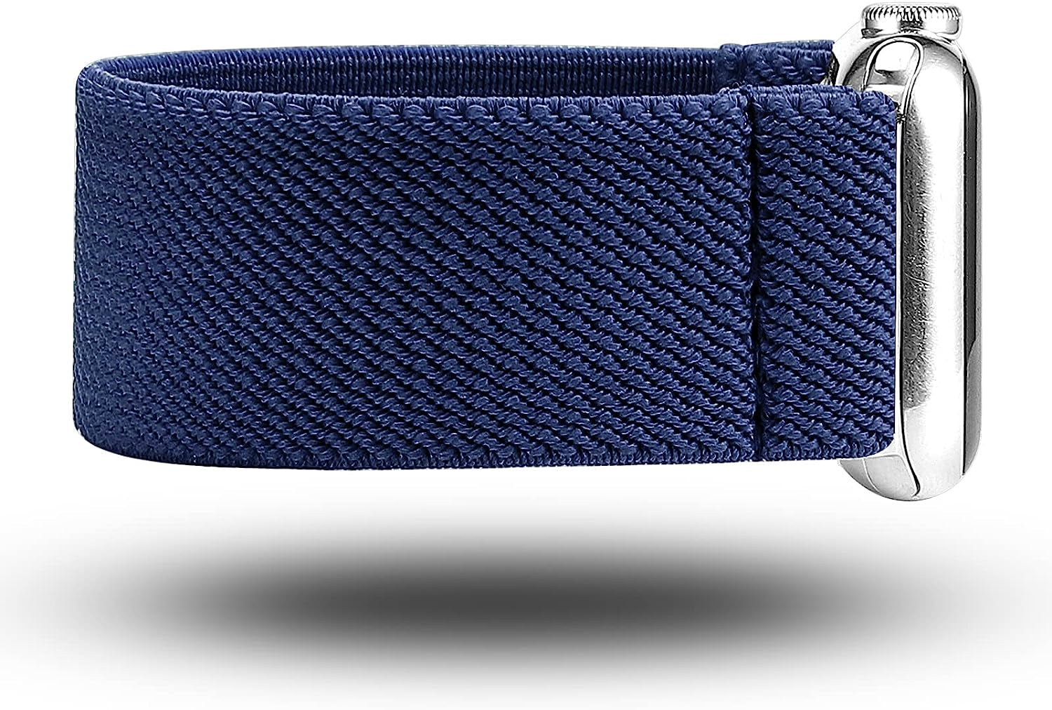 TOYOUTHS Elastic Band Compatible with Apple Watch Band Scrunchies Stretchy Solo Loop 41Mm/40Mm/38Mm Soft Nylon Strap Replacement Wristband for Iwatch Series 8/7/SE/6/5/4/3/2/1, Black/Gold/Blue, S  TOYOUTHS   