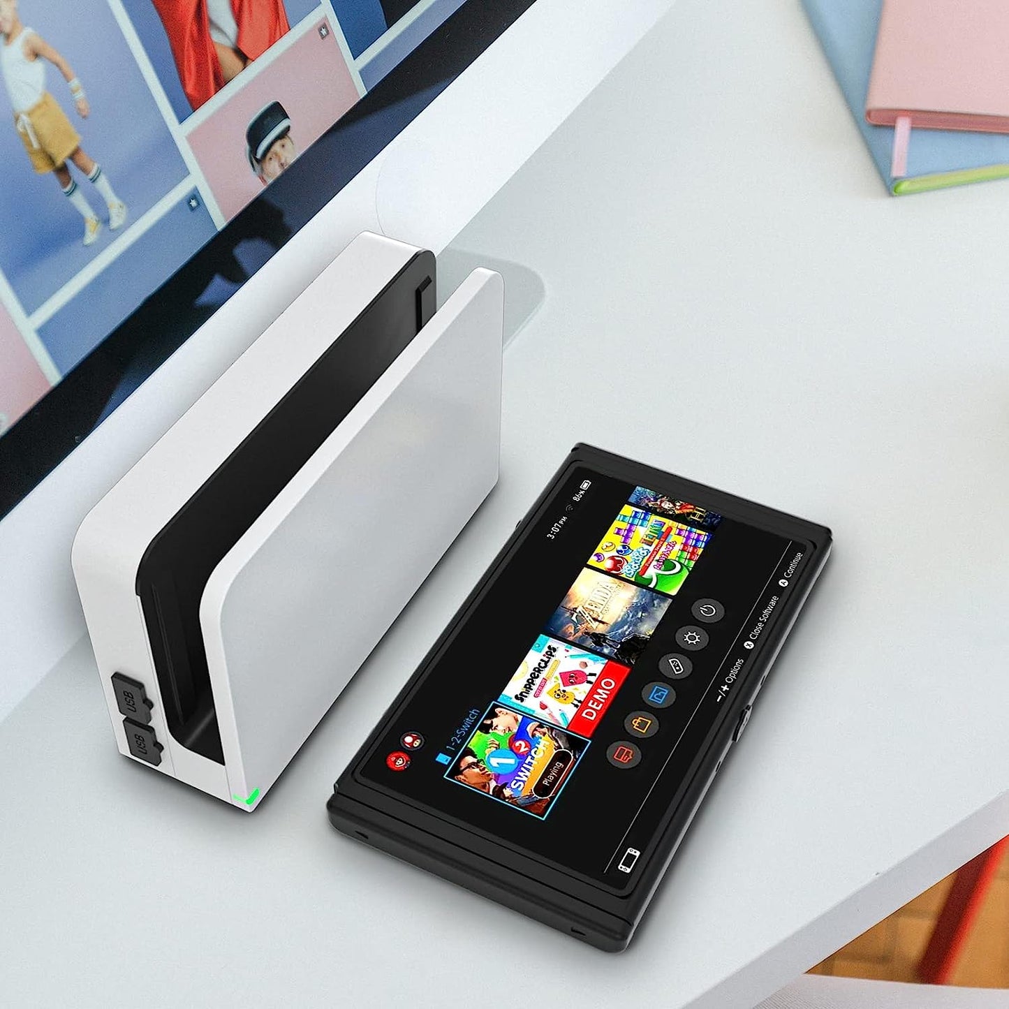 ECHZOVE Switch OLED Silicone Soft Rubber Dust Proof Plug, Nintendo Switch Dust Proof Cover Assessories Kits,Dust Cover for HDMI, USB, AC, SD, LAN, Earphone(14 Pack)  ECHZOVE   