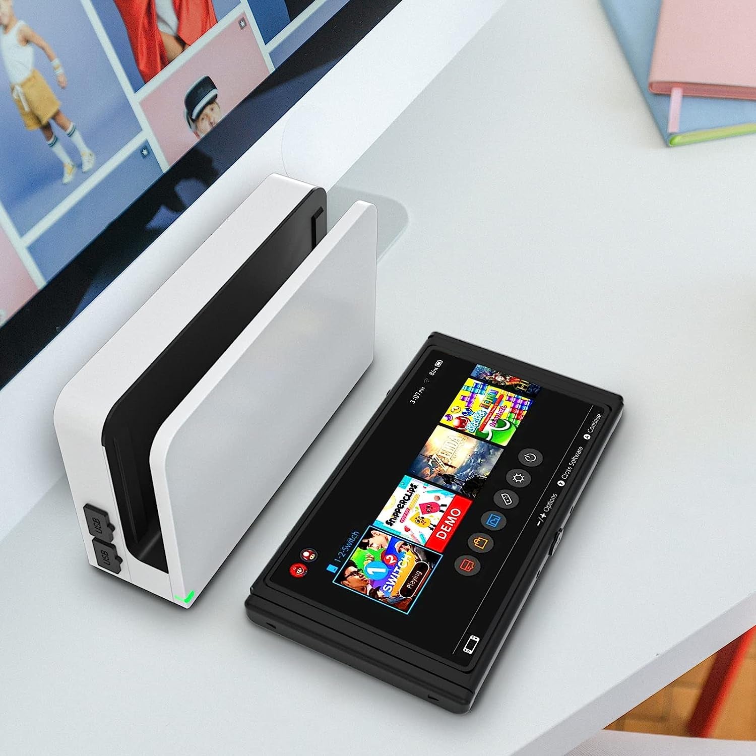 ECHZOVE Switch OLED Silicone Soft Rubber Dust Proof Plug, Nintendo Switch Dust Proof Cover Assessories Kits,Dust Cover for HDMI, USB, AC, SD, LAN, Earphone(14 Pack)  ECHZOVE   