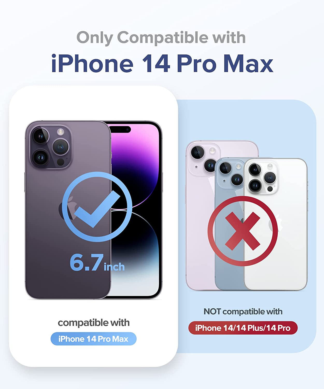 BERFY Glitter Case for Iphone 14 Pro Max, with 2Pcs Screen Protector+2Pcs Camera Protector, [Non-Yellowing] Clear Bling Sparkle Cute Shockproof Phone Case for Women, 6.7 Inch Cover, Glitter Clear  BERFY   