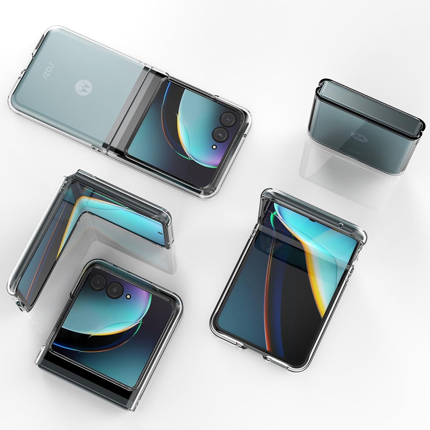 Foluu Case for Motorola Razr+ 2023, Moto Razr+ 2023 Phone Case Clear, Hard PC Back Bumper Protective Shockproof Scratch Resistant Case for Motorola Razr plus 2023 (Crystal Clear)  Foluu   