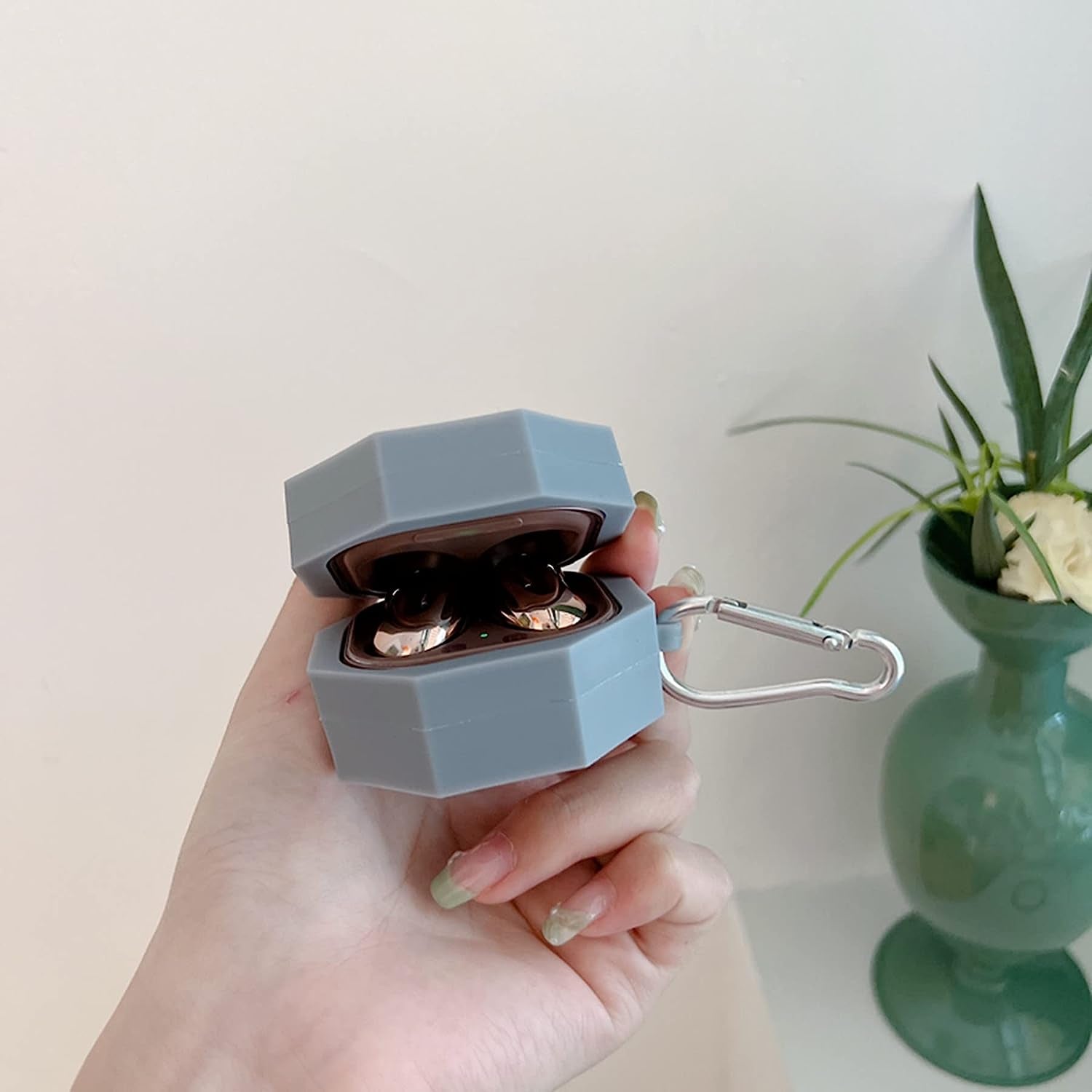 Compatible with Samsung Galaxy Buds Live/Galaxy Buds Pro/Galaxy Buds 2 Charging Box,3D Cartoon Cool Dragon Talisman Jackie Chan Adventures Silicone Earphone Case with Hook  AOLABOKY   