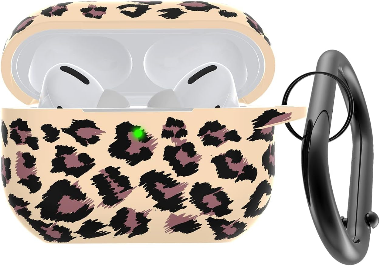 AGAOSH for Airpods Pro 2Nd Generation Case Cover with Keychain,Soft Silicone Skin Cover Protective Case for New Apple Airpods Pro Gen 2 Case 2022 Charging Case for Women Men Girl [Front LED Visible]  AGAOSH khaki leopard  