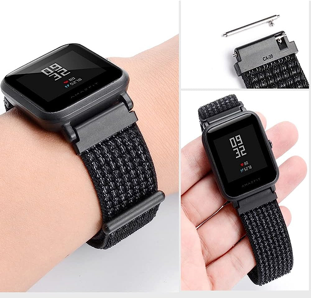 20Mm Quick Release Watch Band Nylon Strap for Samsung Galaxy Watch 5 4 3 40Mm 41Mm 42Mm 44Mm 45Mm 46Mm Nylon Breathable Sport Strap Wristband Replacement Bracelet for Amazfit Bip U Pro/Gts/Gts 2 3 4  DMVEIMAL   