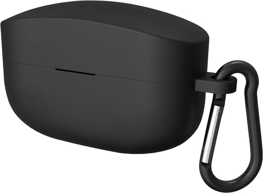 Geekria Silicone Case Cover Compatible with Sony WF-1000XM4 True Wireless Earbuds, Earphones Skin Cover, Protective Carrying Case with Keychain Hook, Charging Port Accessible (Black)  Geekria   