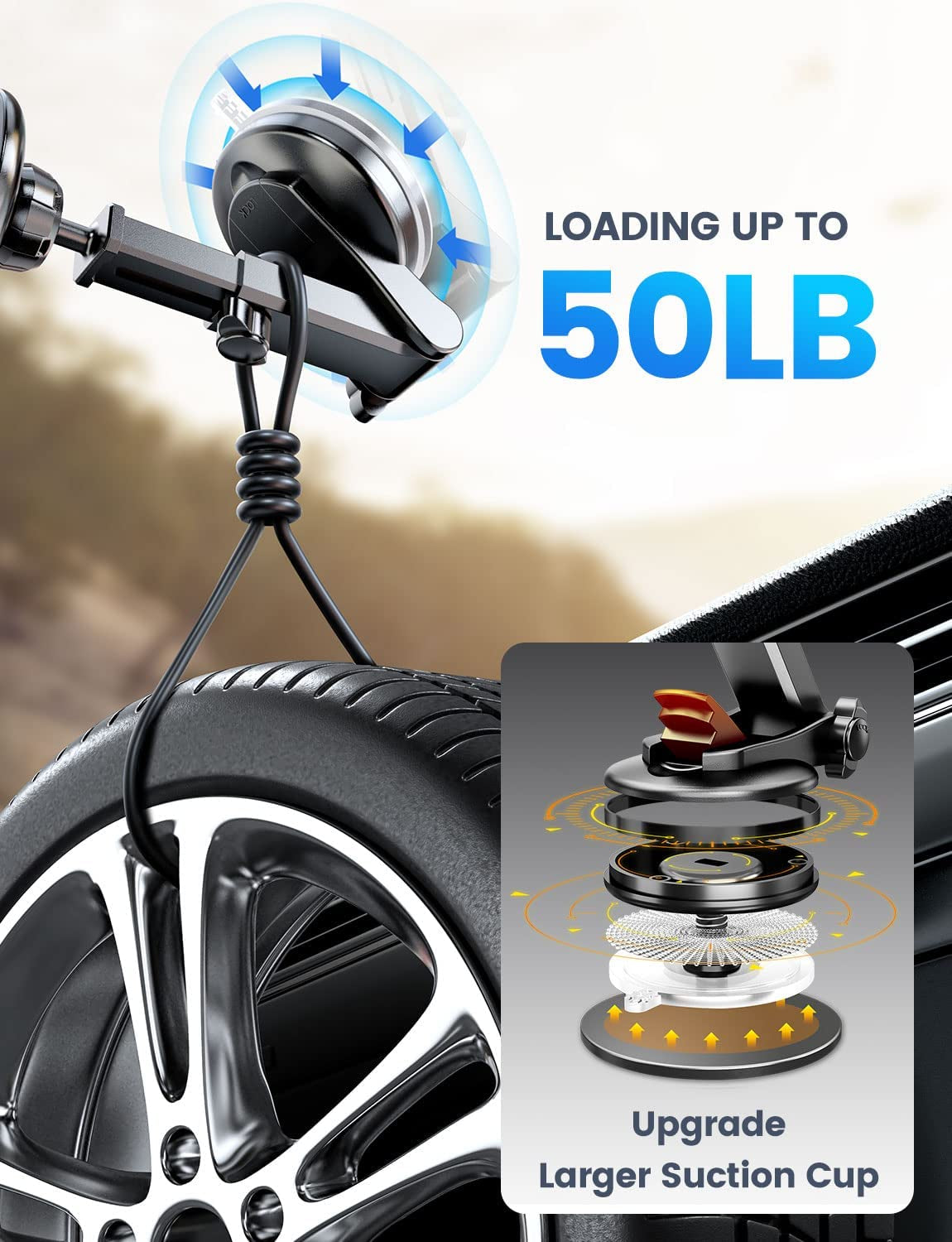 Esamcore for Magsafe Car Mount, Car Cell Phone Holder Retractable Car Magnetic Phone Mount for Dashboard/Vent/Windshield, Car Mount Magnet for Iphone 12/13/ 14 Pro Max and Magsafe Case  emobilepress   