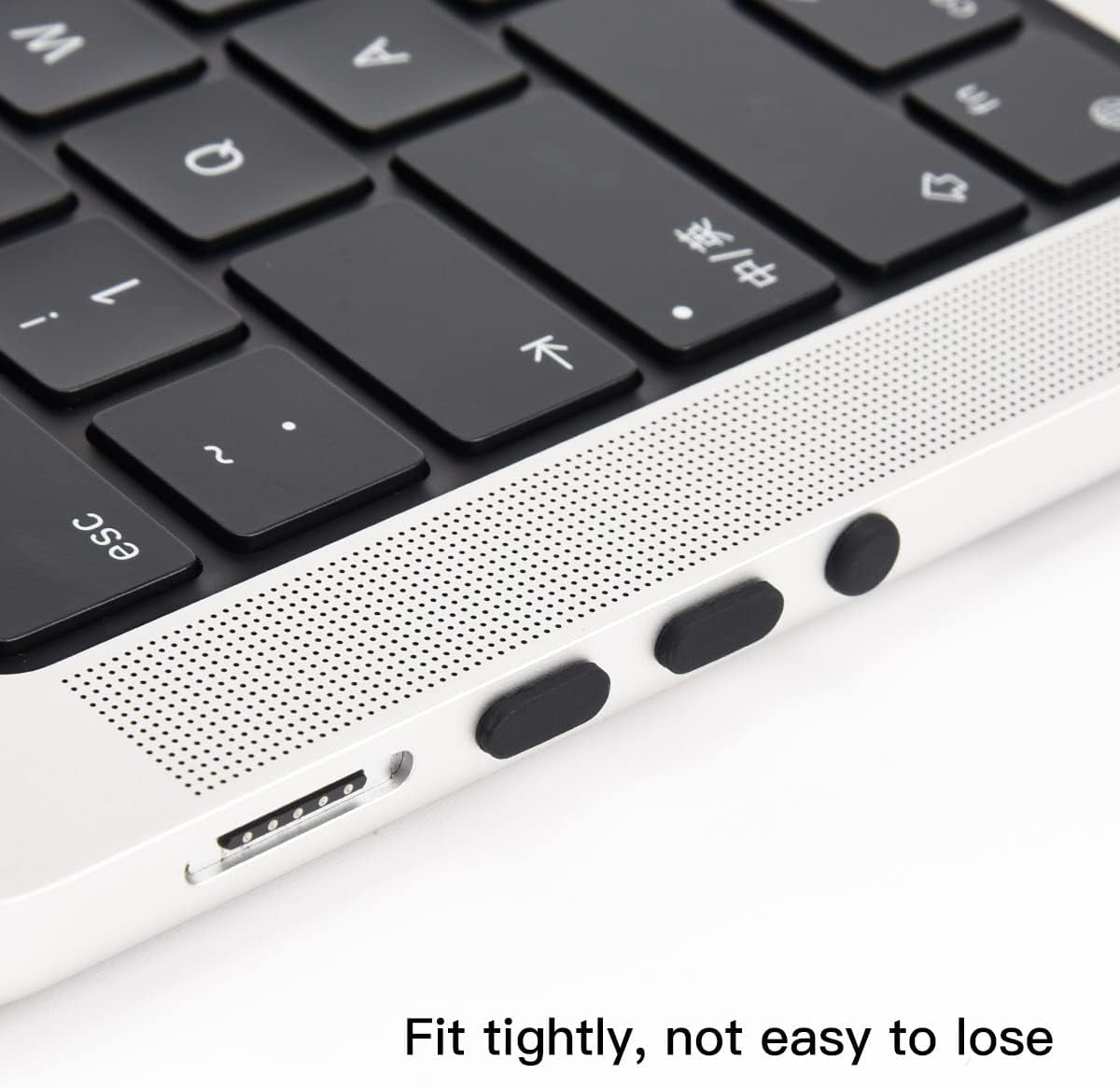 10PCS Dust Plugs Cover for Macbook Pro 14" 16" M2 M1,Macbook Air 13.6" 15.3" M2 A2681 M1 A2337 A2179 A1932 2022-2018,Macbook Pro 13 M1 M2 A2338/ Pro 15 A1707 A1990,Silicone USB C anti Dust Plug Caps  DAMMOMKO   