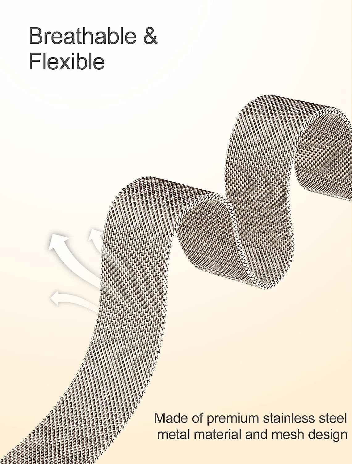 VNCAS Compatible with Apple Watch Band 38Mm Women Men, Metal Magnetic Slim Thin Mesh Band Compatible with Apple Watch Band 40Mm 41Mm 42Mm 44Mm 45Mm 49Mm for Iwatch Ultra SE Series 8 7 6 5 4 3 2 1  VNCAS   