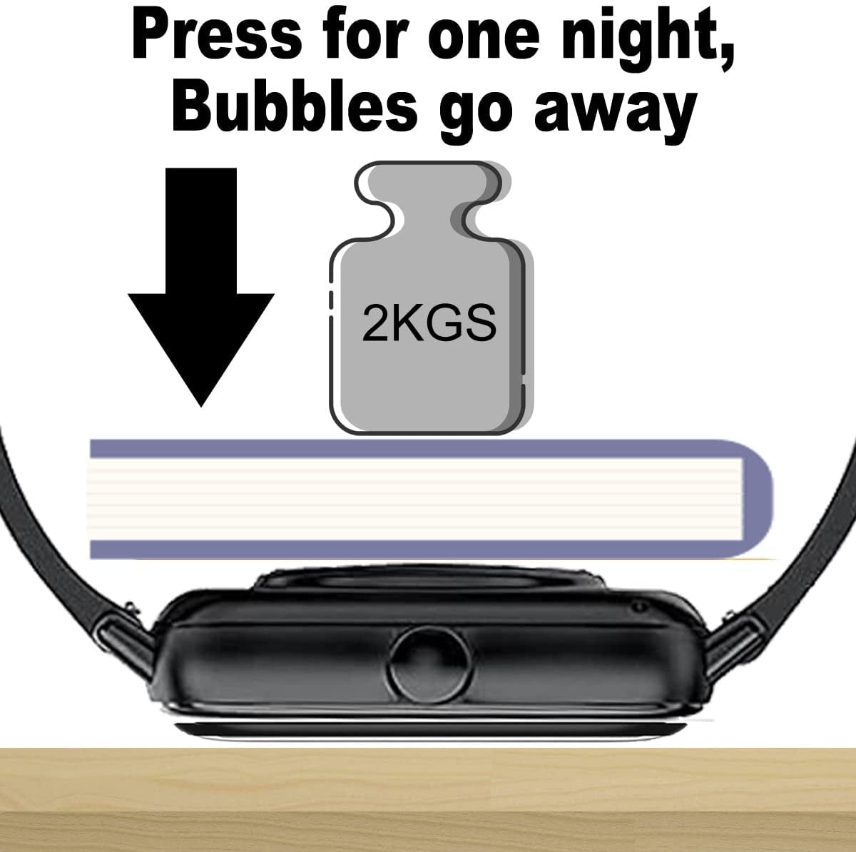 Smaate 3D Screen Protector Compatible with Iaret I18 1.7”, HAFURY C7 1.54 “ and Kimnix NK03 1.72” Smartwatch，3-Pack  SMAATE   