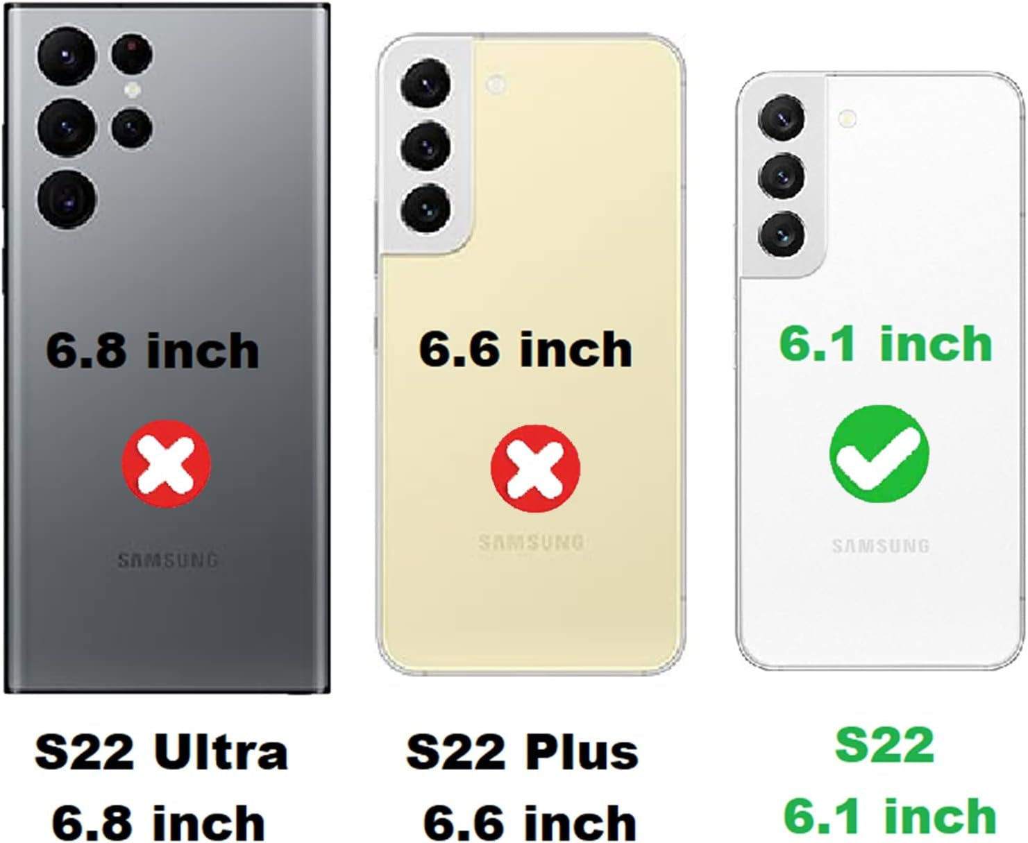 Jaorty Samsung Galaxy S22 5G Phone Case for Women with Card Holder,Samsung S22 Case Wallet Crossbody Lanyard with Strap,Credit Card Slots Kickstand Case with Ring Holder,6.1 Inch,Black  Jaorty   