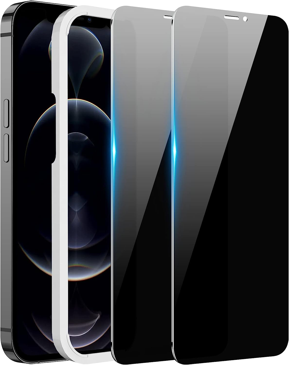 WHPXJY [2 Pack] Iphone 13/Iphone 13 Pro/Iphone 14 Privacy Screen Protector, Anti-Spy Tempered Glass Film for Iphone 13/13 Pro, Touch Sensitive, Bubble Free, Case Friendly, with Easy Alignment Tool  Crworld For iPhone 12 Pro Max - 2 Pack  