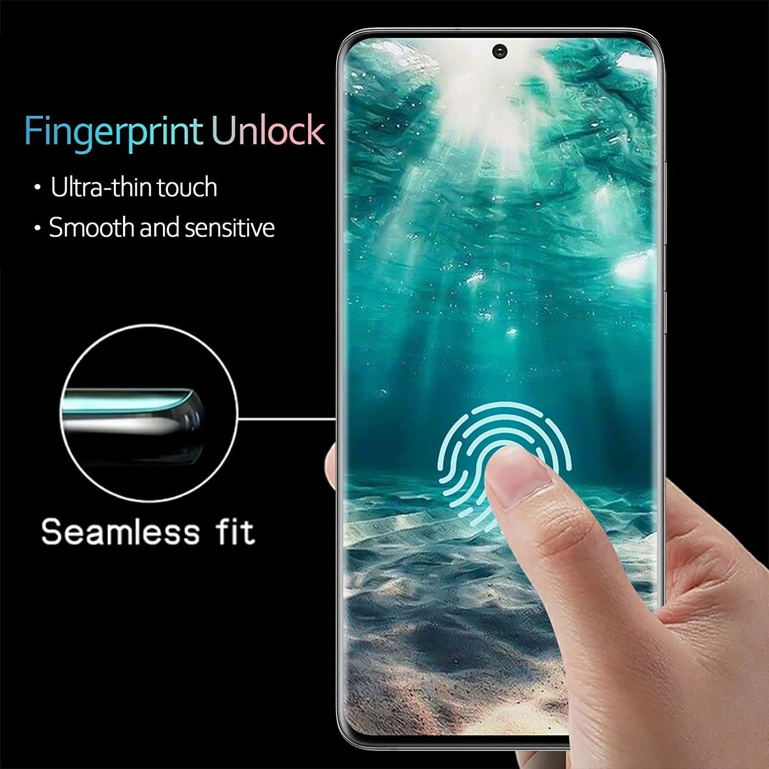 [2+2 Pack] Galaxy S21 Ultra Screen Protector, 9H Tempered Glass Include Two Camera Lens Protector,Ultrasonic Fingerprint Compatible,3D Curved, HD Clear for Samsung S21 Ultra 5G Glass Screen Protector  Arshek   